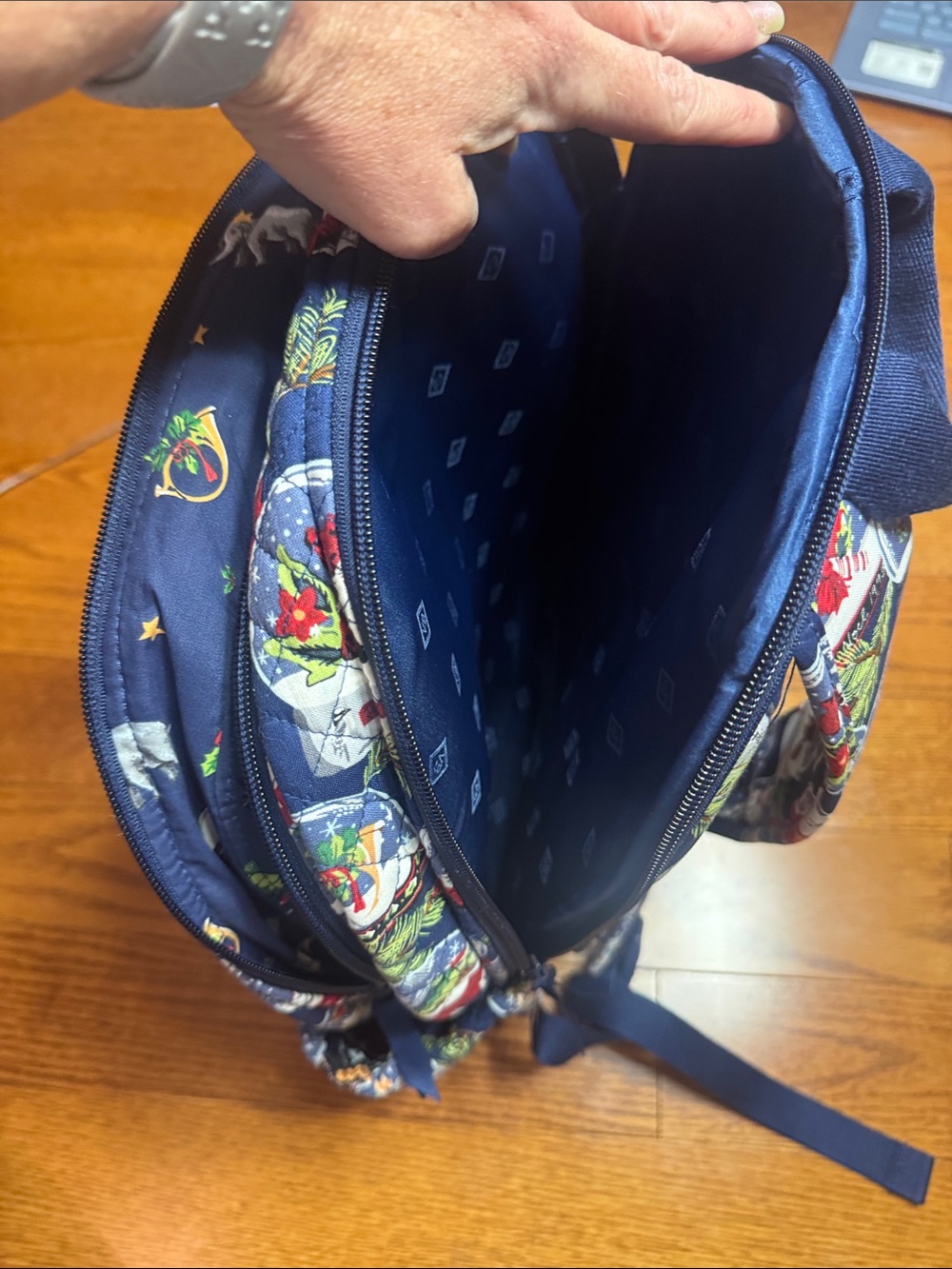 Vera Bradley Campus backpack Quilted Snow Globe motif Print - Picture 8 of 11